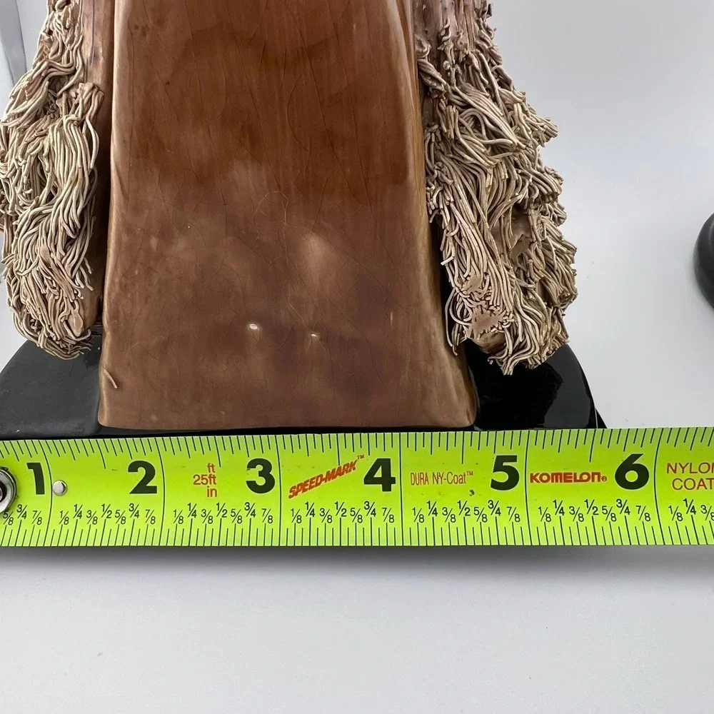 Vintage Cocker Spaniel Dog Bookends Spaghetti Ceramic Heavy Pair